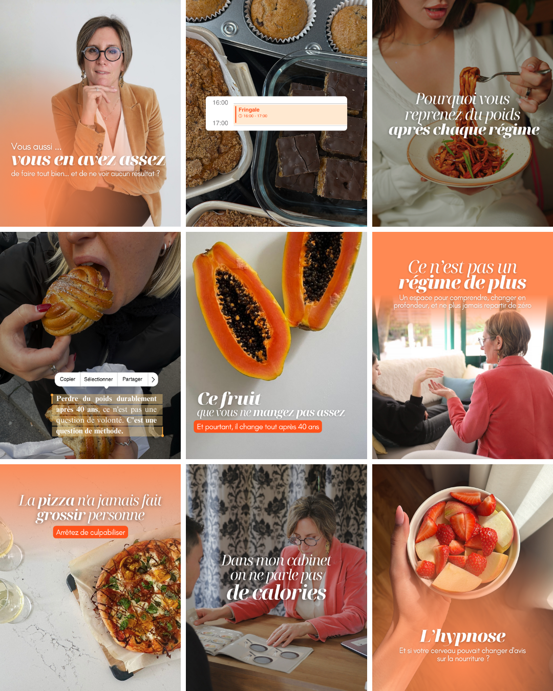 Aperçu du feed Instagram harmonisé d'Aude France